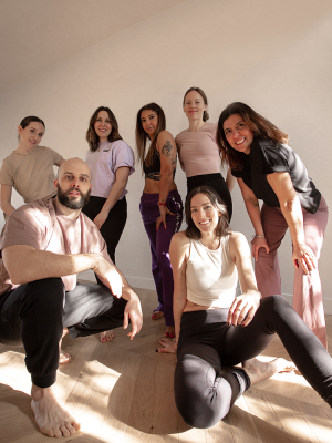 Portraits de l'équipe du studio Hyphen yoga à valence