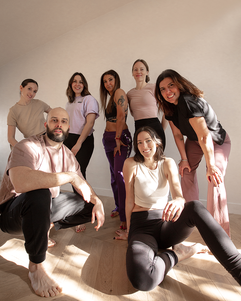 Portraits de l'équipe du studio Hyphen yoga à valence